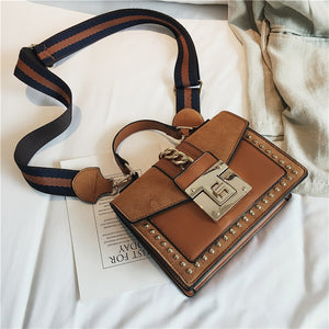 Snake Grain Faux Leather Handbag