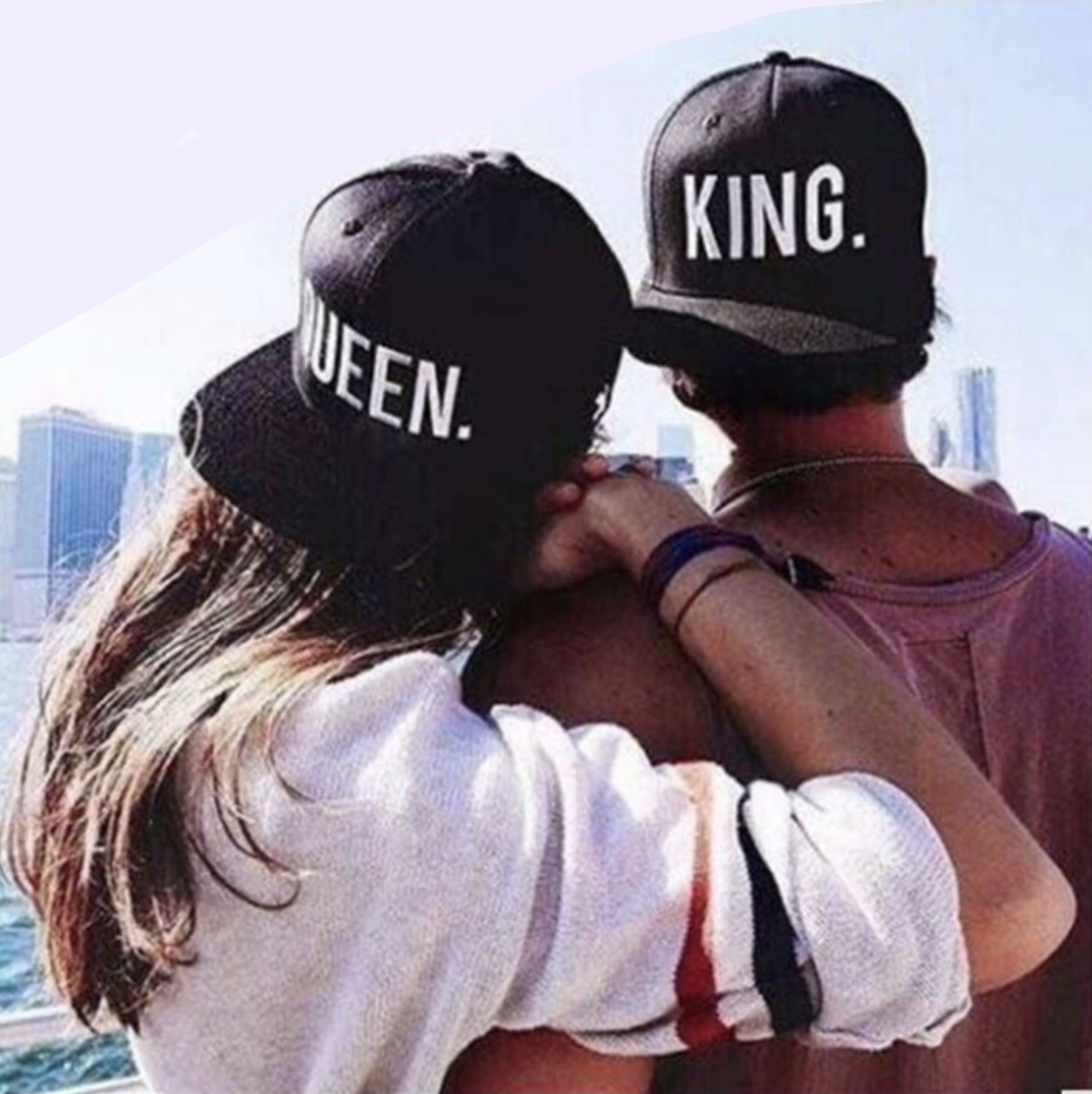 King Queen Lovers Cap