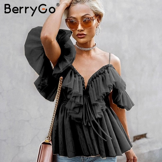 Frill Shirt with Ruffles