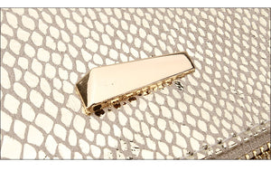 Gold Snakeskin Crossbody Bag