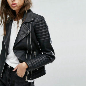 Faux Leather Moto Jacket
