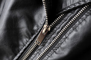 Faux Leather Moto Jacket