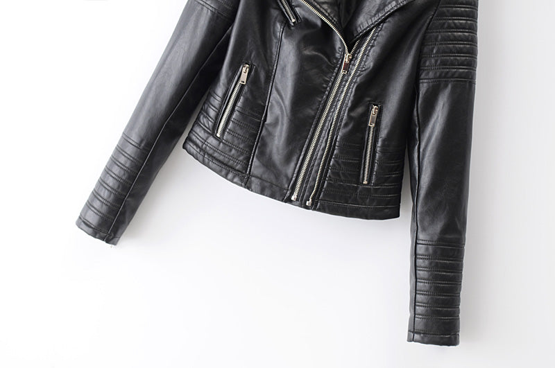 Faux Leather Moto Jacket