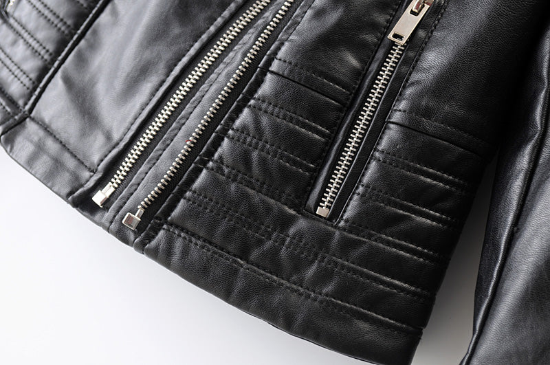 Faux Leather Moto Jacket