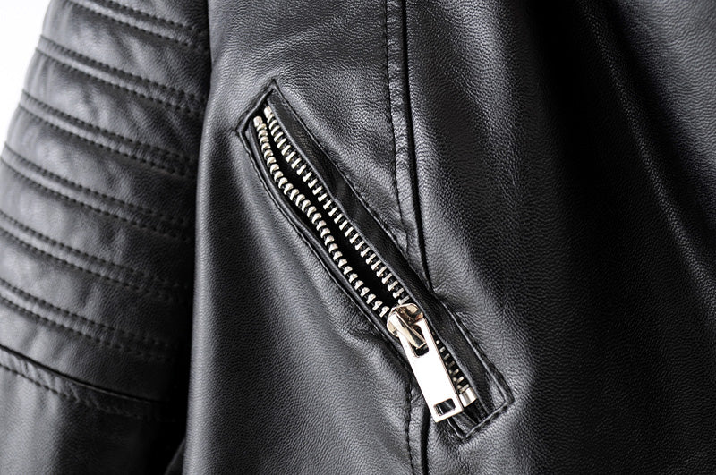 Faux Leather Moto Jacket