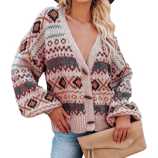 Boho Long Sleeve knitted Cardigan