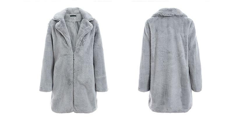 Elegant Faux Fur Coat