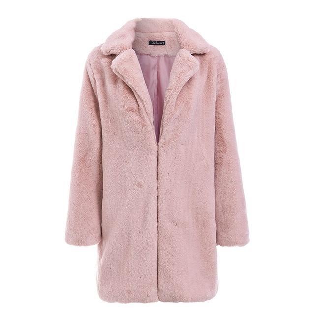 Elegant Faux Fur Coat
