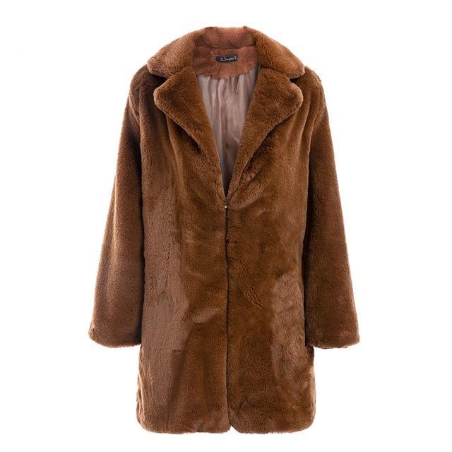 Elegant Faux Fur Coat