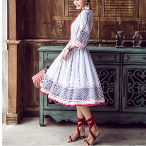 Red Boho Dress